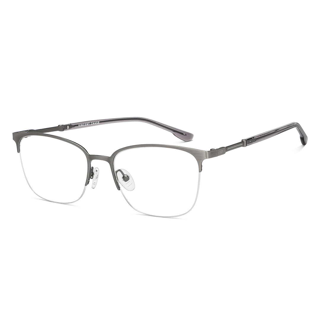 Vincent Chase Online Mid Gunmetal Half Rim Square right side