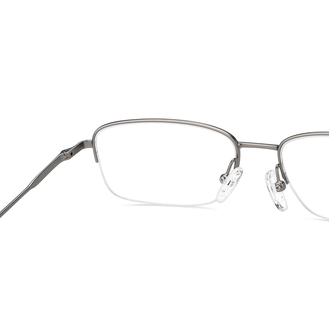 Vincent Chase Online Mid Gunmetal Half Rim Rectangle right side