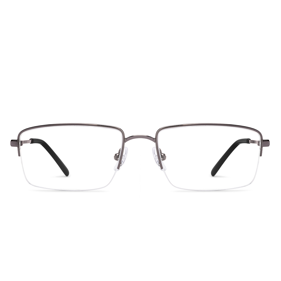 Buy Gunmetal Half Rim Rectangle Vincent Chase SLEEK STEEL VC
