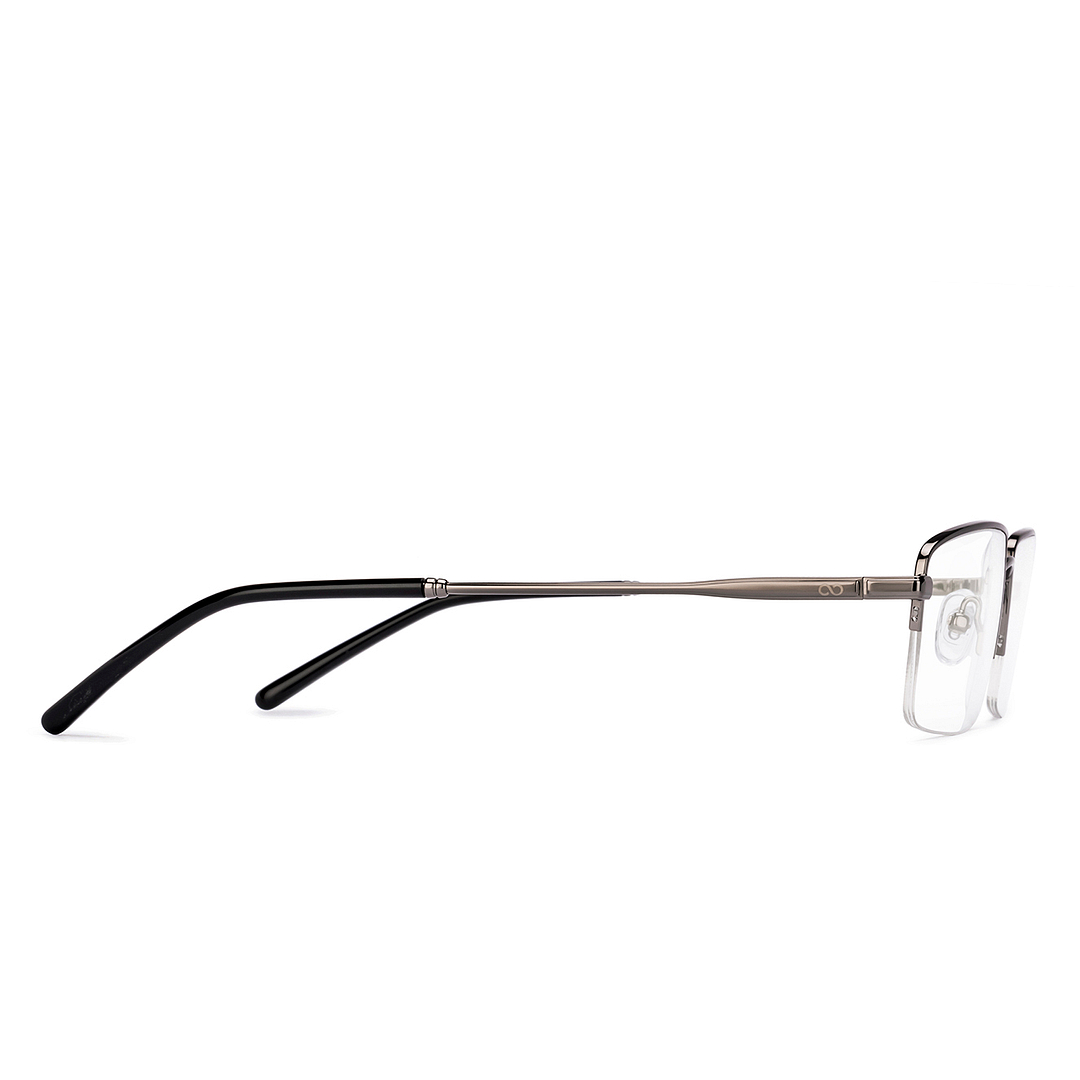 Buy Gunmetal Half Rim Rectangle Vincent Chase SLEEK STEEL VC