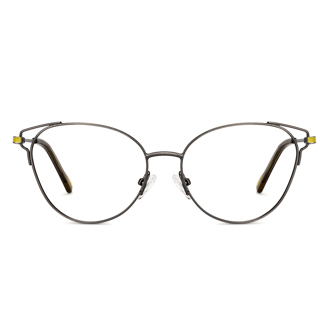 Vincent Chase Online Mid Gunmetal Full Rim Cat Eye left side