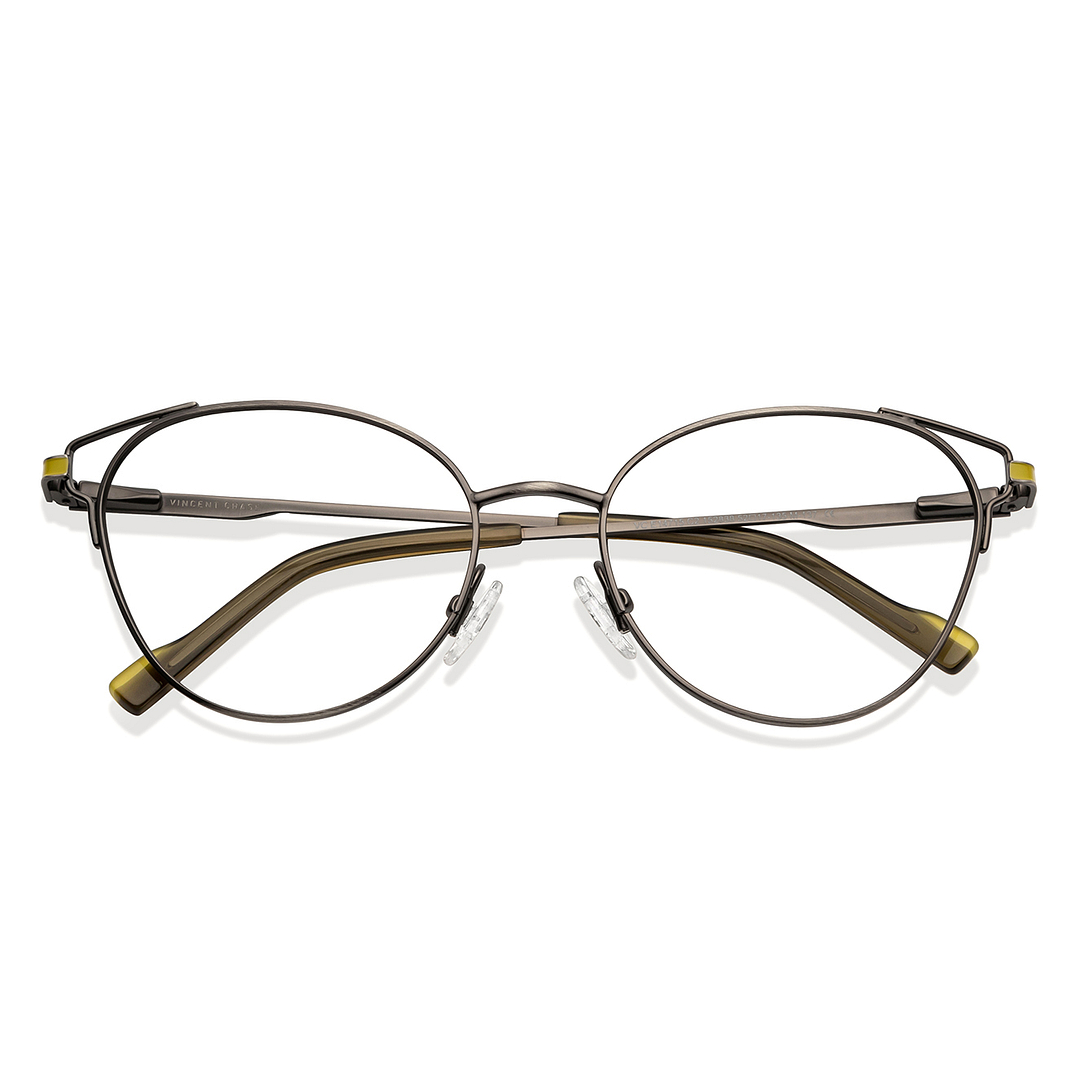 Vincent Chase Online Mid Gunmetal Full Rim Cat Eye left side