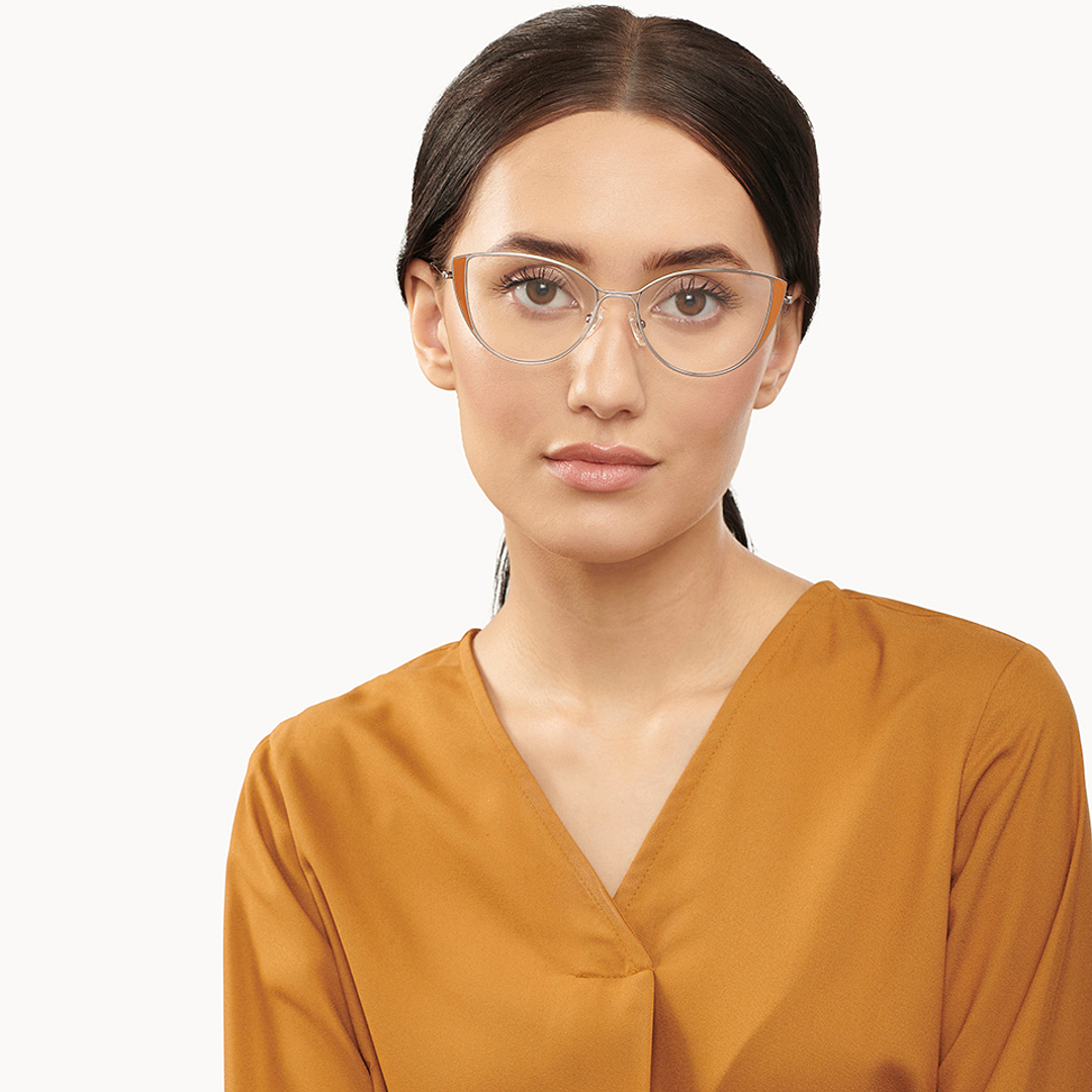 Vincent Chase Online Mid Gunmetal Full Rim Cat Eye left side