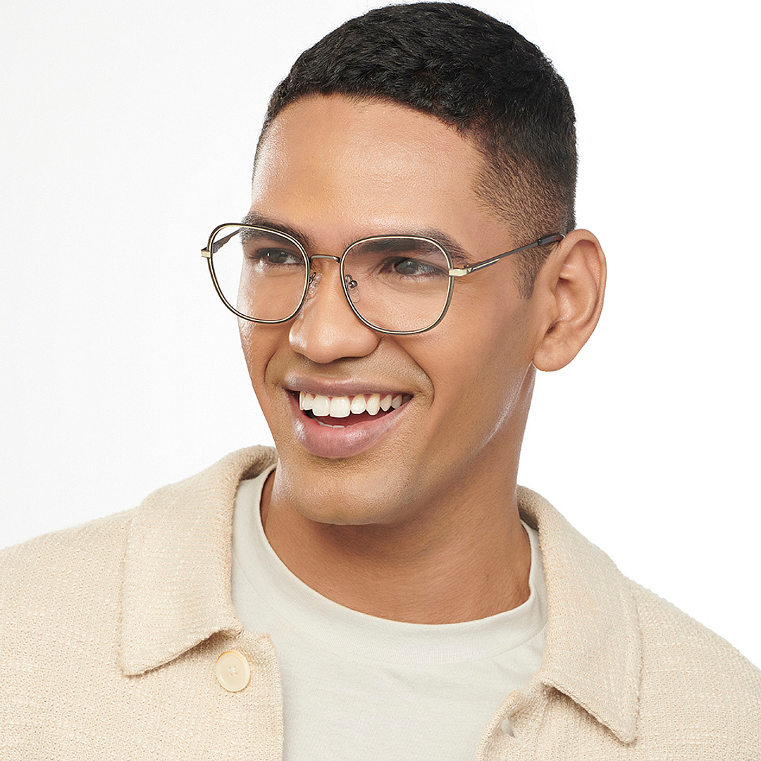 Vincent Chase Online Mid Gunmetal Full Rim Round left side