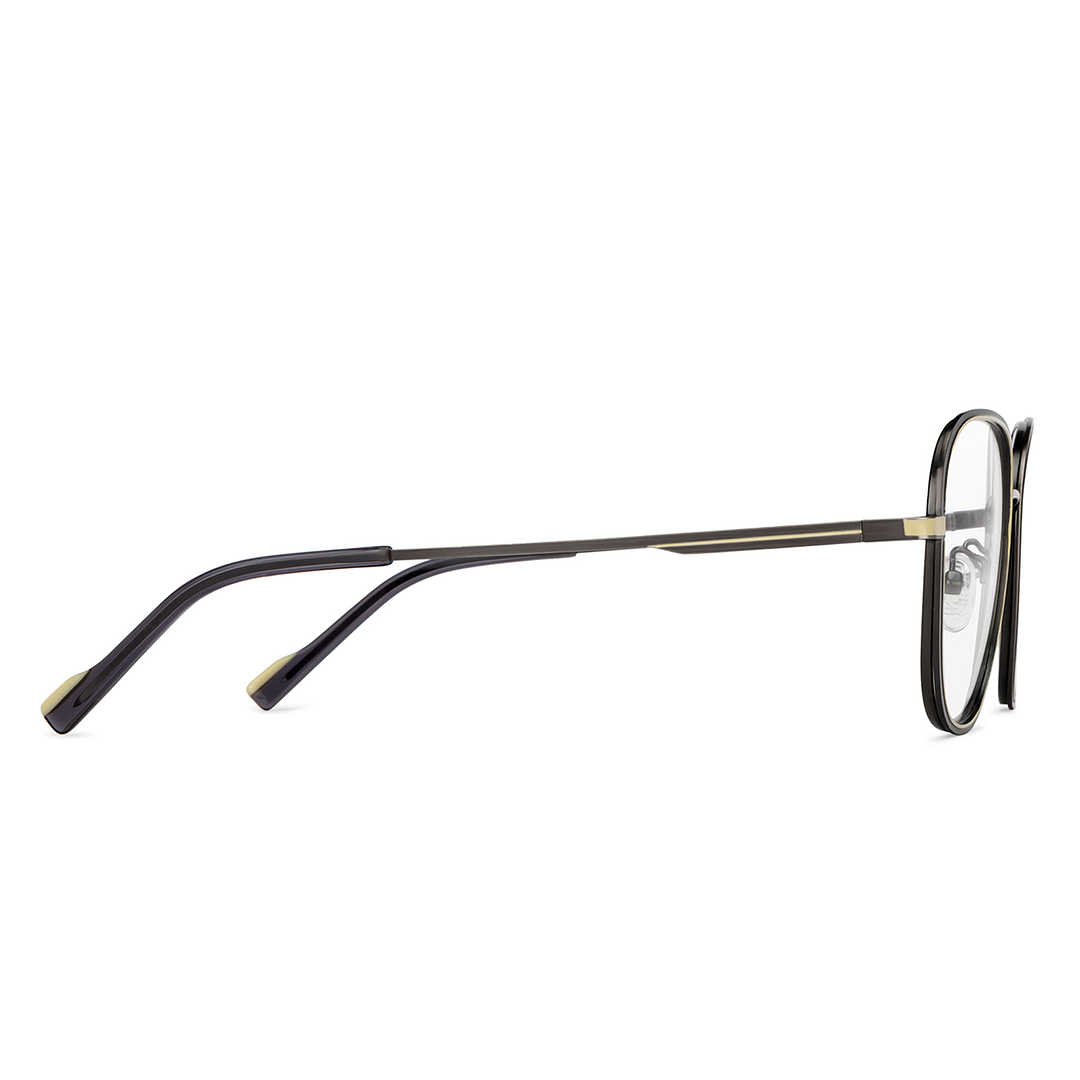 Vincent Chase Online Mid Gunmetal Full Rim Round left side