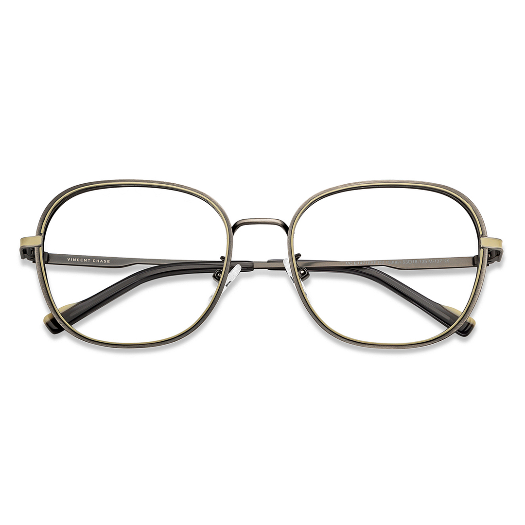 Vincent Chase Online Mid Gunmetal Full Rim Round left side