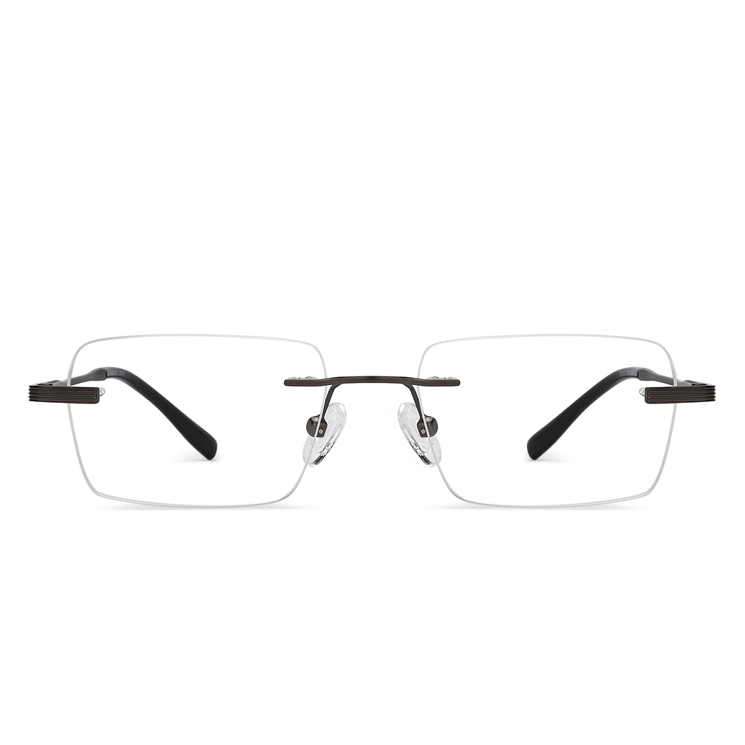 Ches Buy Gunmetal Rimless Rectangle Vincent Chase SLEEK STEEL VC E15830