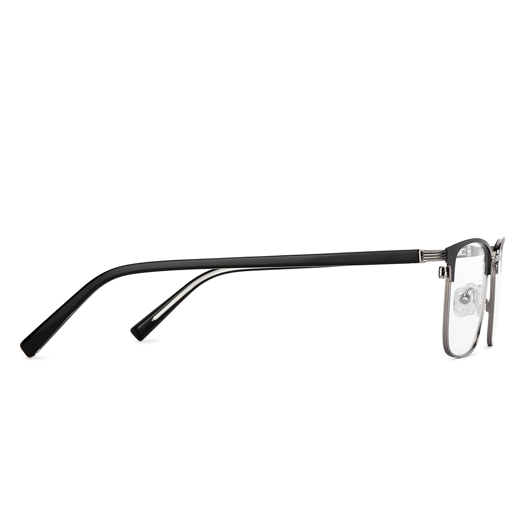 Vincent Chase Dark Silver Full Rim Square left side