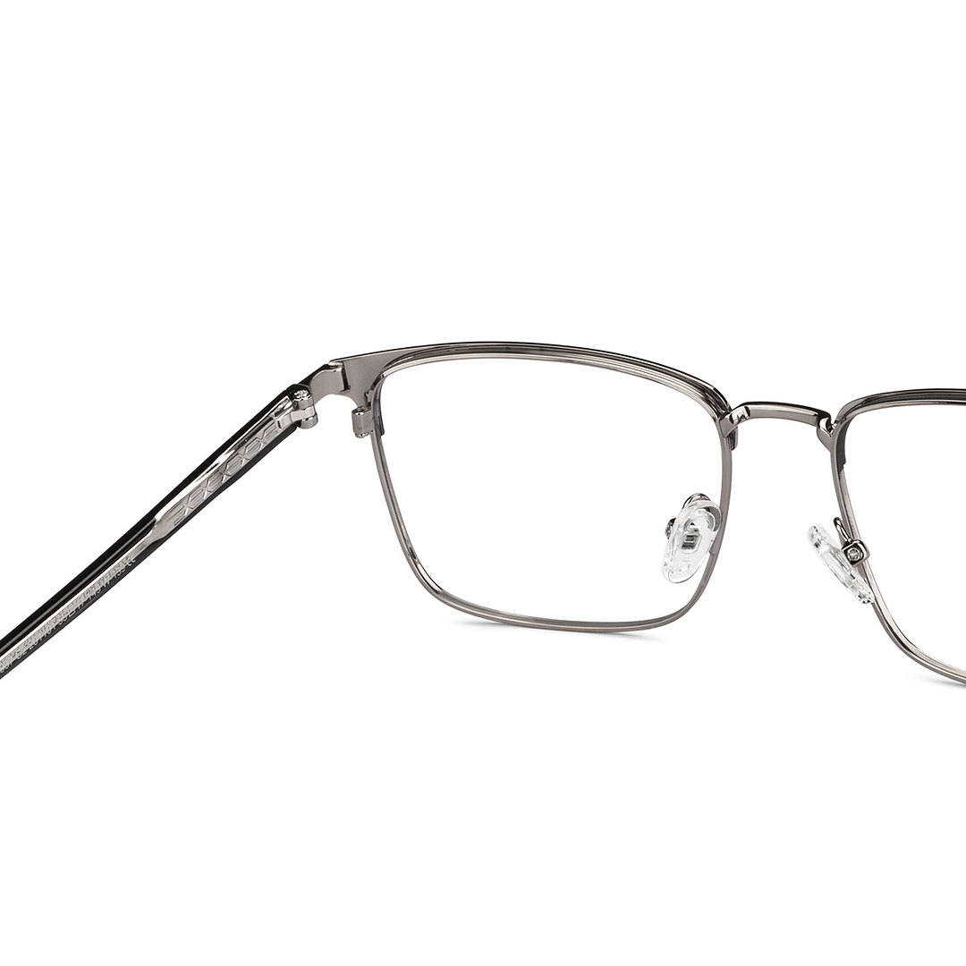 Vincent Chase Dark Silver Full Rim Square right side