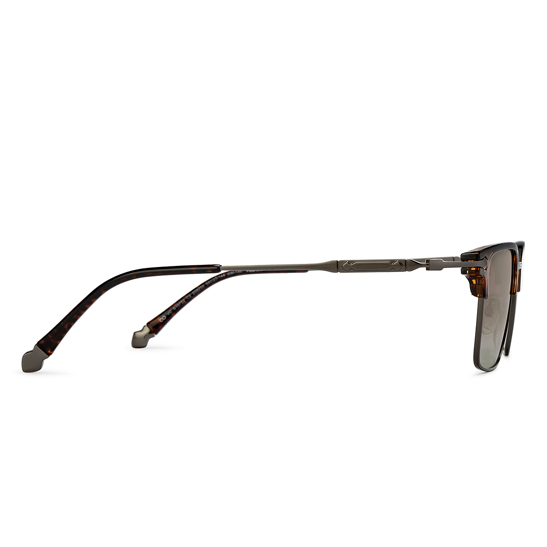 Vincent Chase Online Gunmetal Full Rim Clubmaster left side