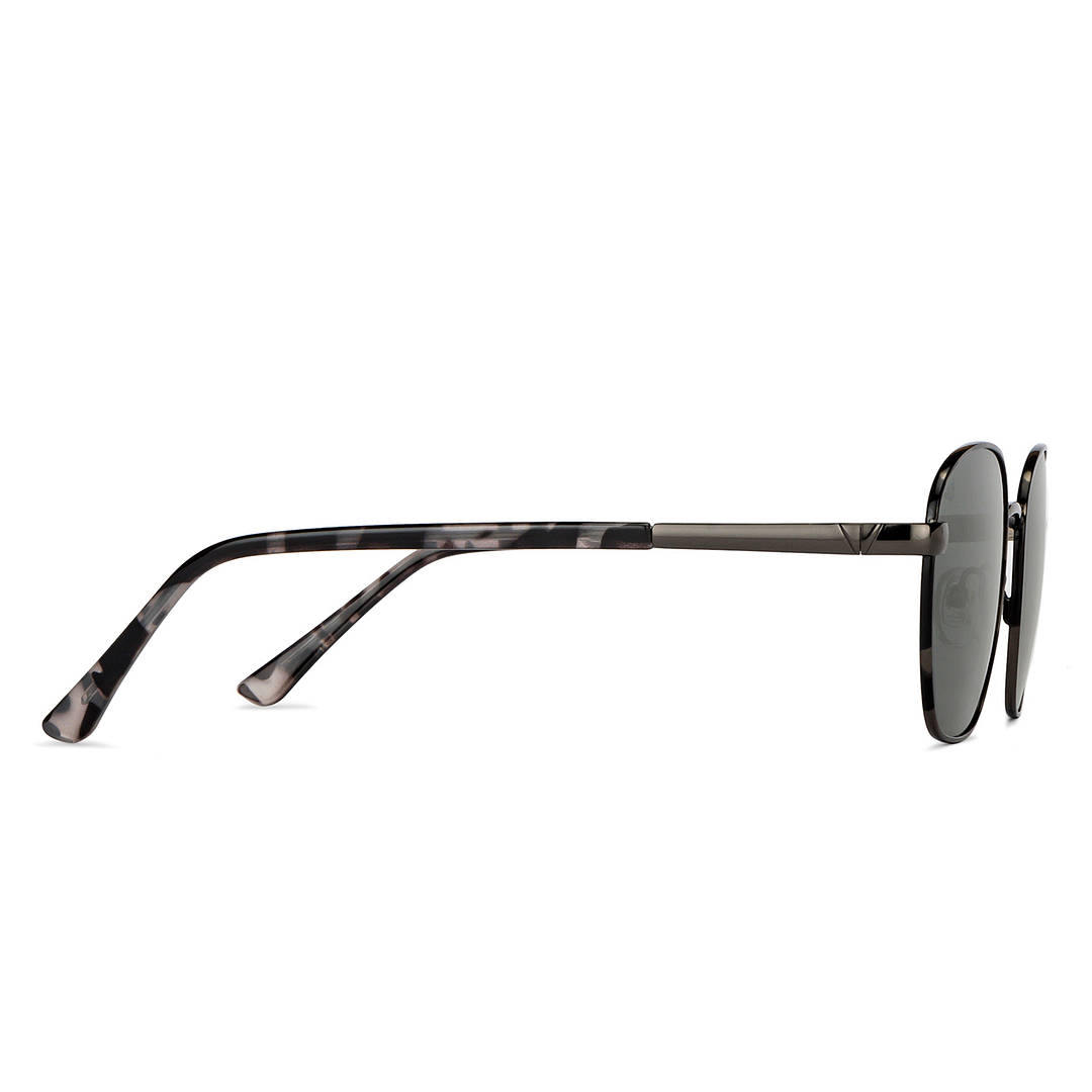 Vincent Chase Online Gunmetal Full Rim Rectangle left side