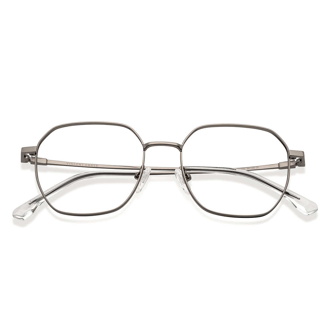 Vincent Chase Online Mid Gunmetal Full Rim Geometric left side