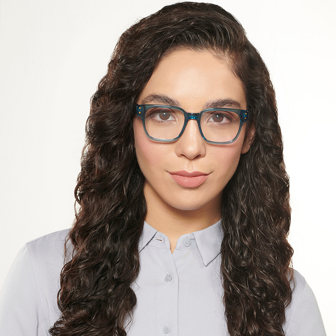Vincent Chase Online Sky Blue Full Rim Square left side