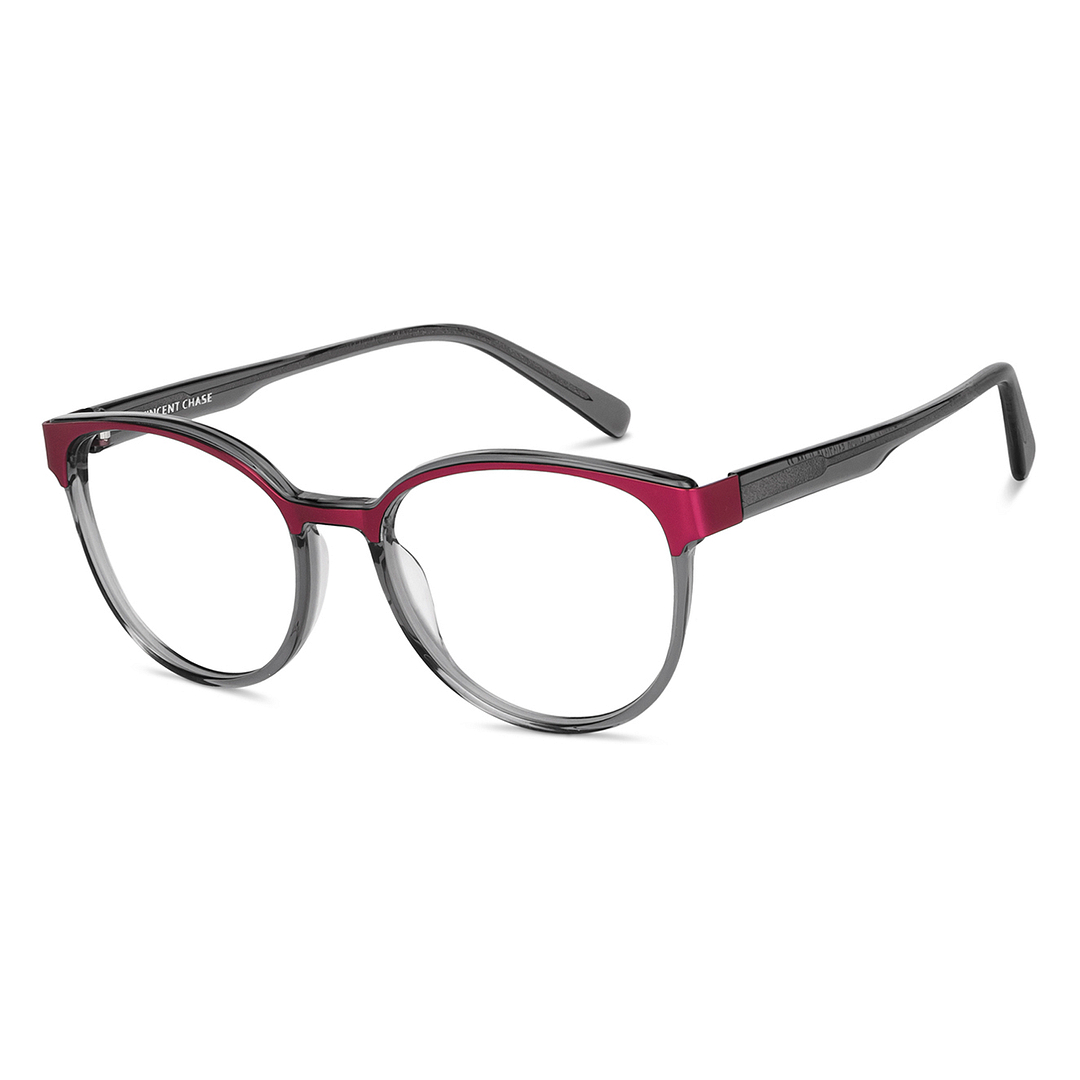 Vincent Chase Online Gray Transparent Full Rim Round right side