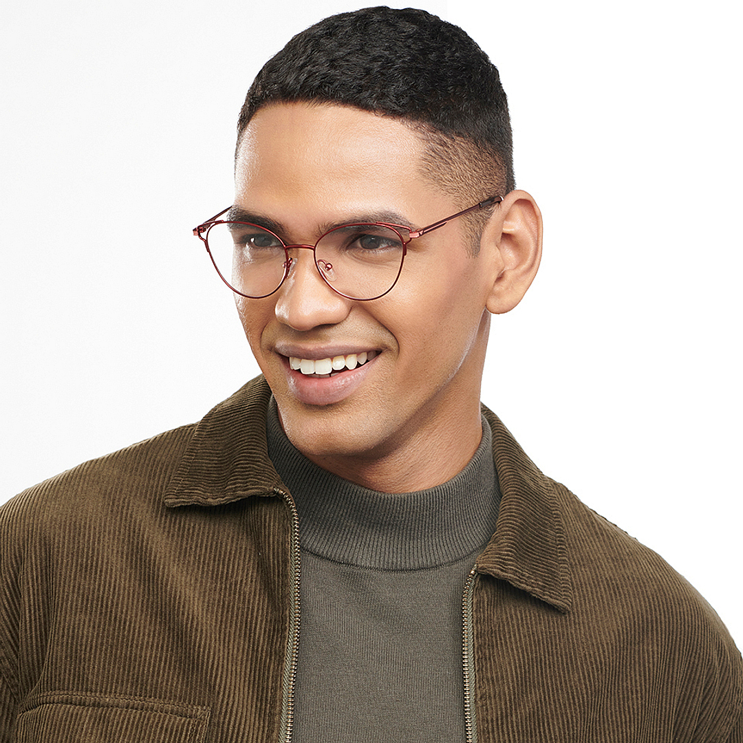 Vincent Chase Online Red Full Rim Cat Eye left side