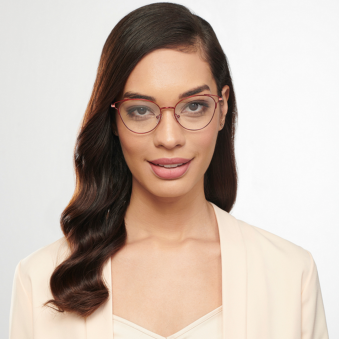 Vincent Chase Online Red Full Rim Cat Eye left side