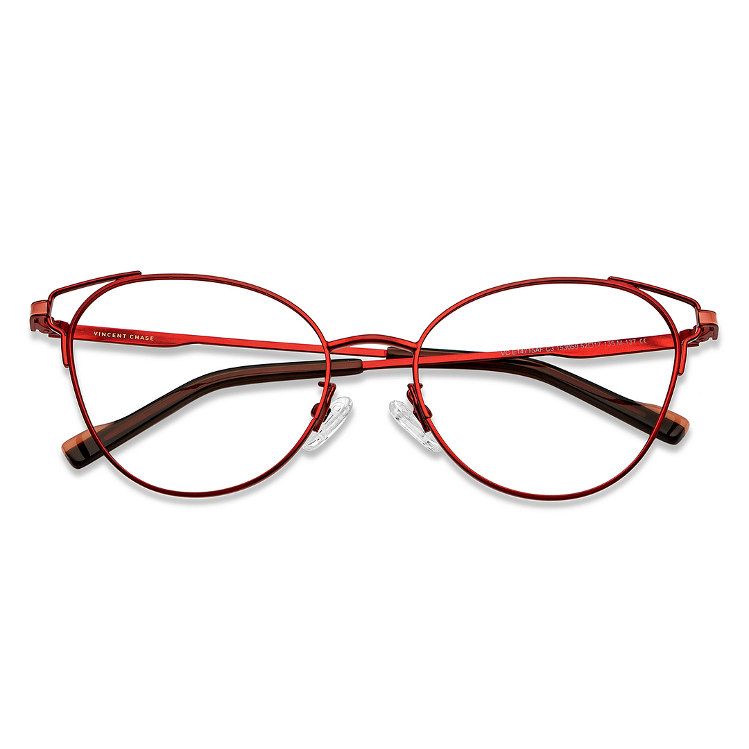 Vincent Chase Online Red Full Rim Cat Eye left side