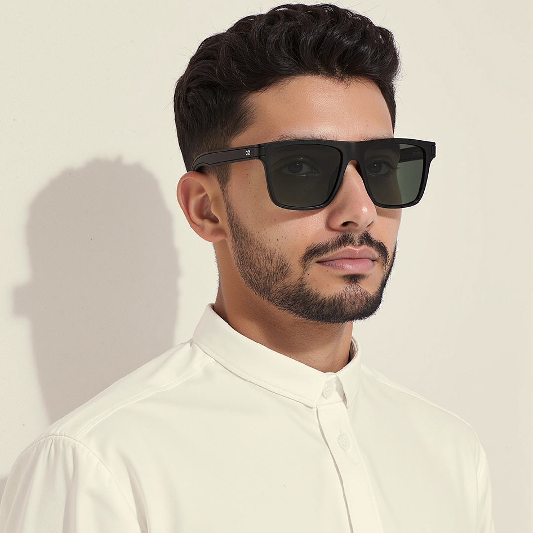 Vincent Chase Black Full Rim Square right side