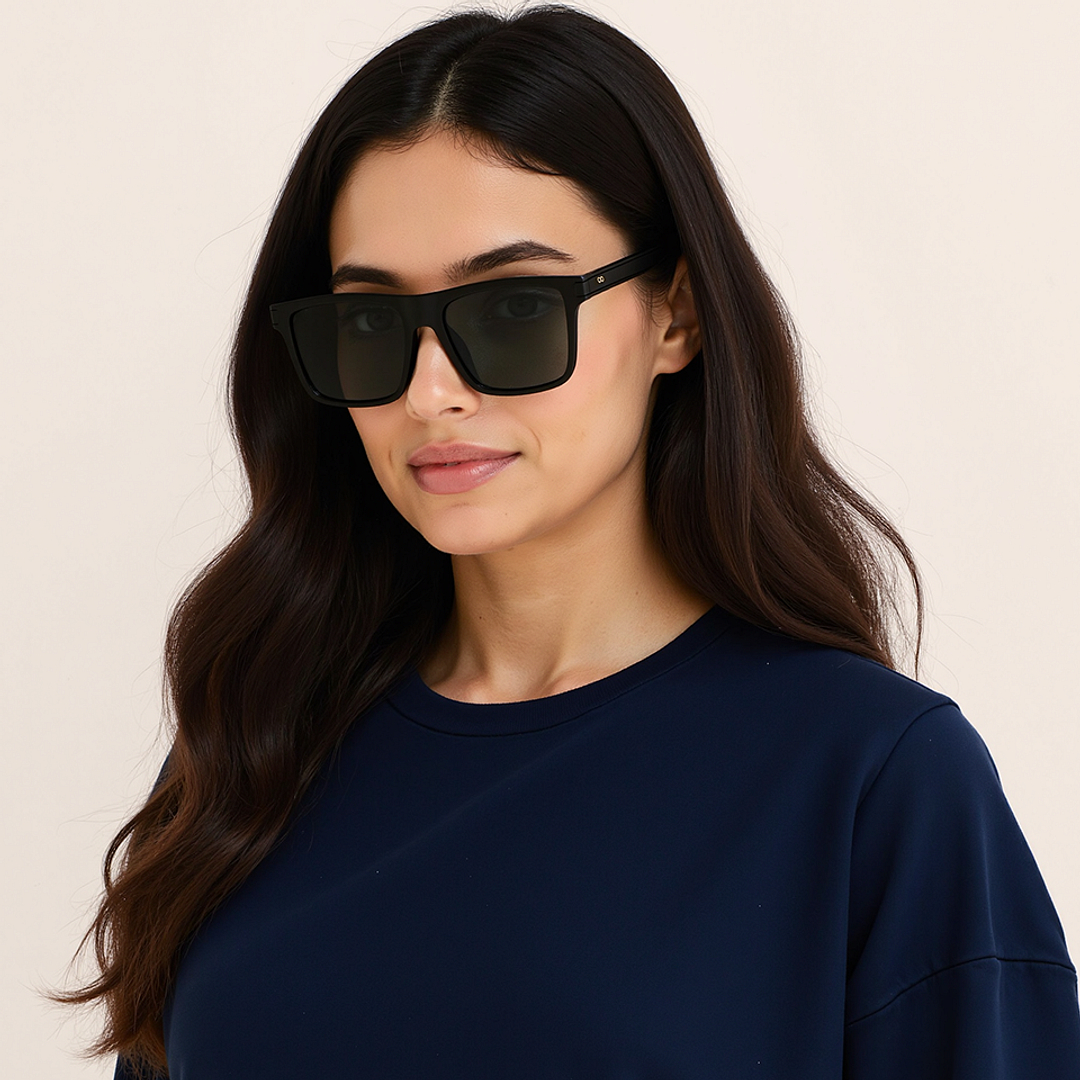 Vincent Chase Black Full Rim Square right side