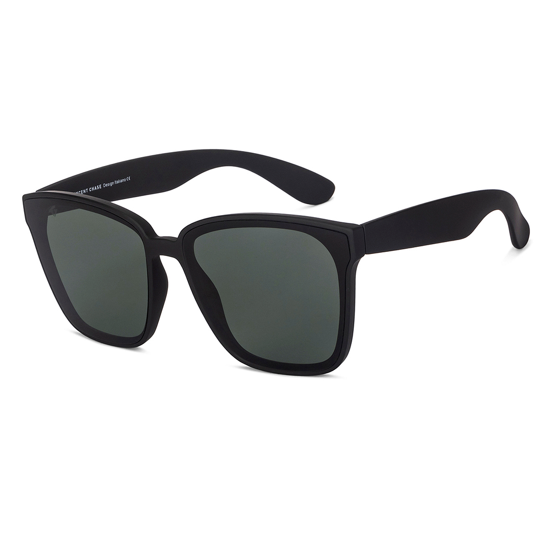 Vincent Chase Black Full Rim Square right side