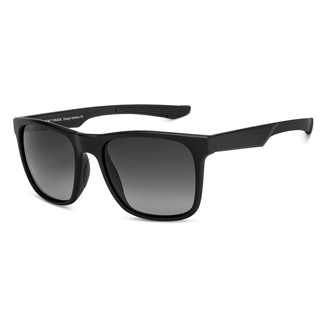 Vincent Chase Polarized Black Full Rim Square left side