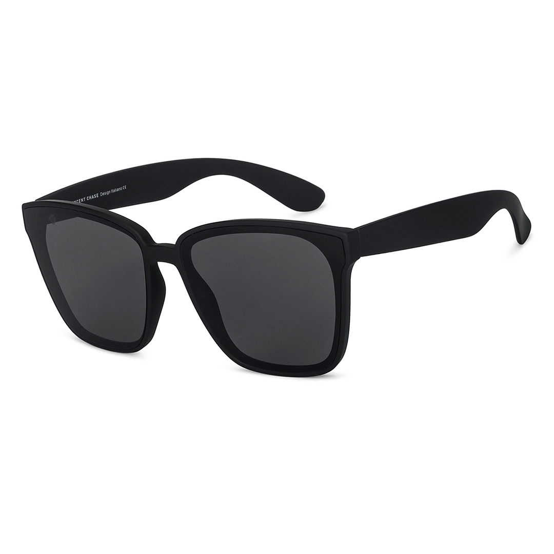 Vincent Chase Black Full Rim Square left side