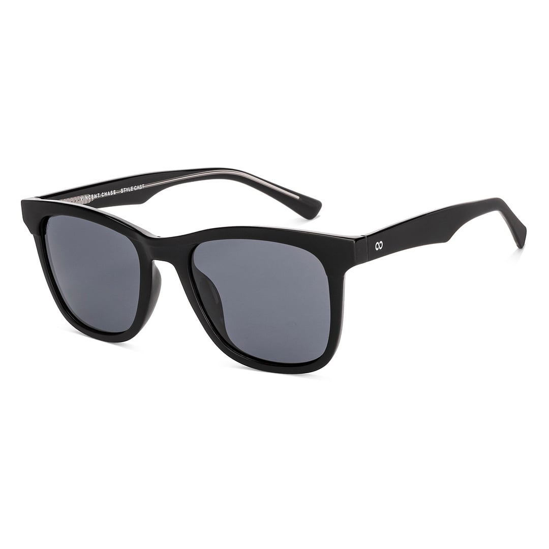 Vincent Chase Polarized Black Full Rim Square left side