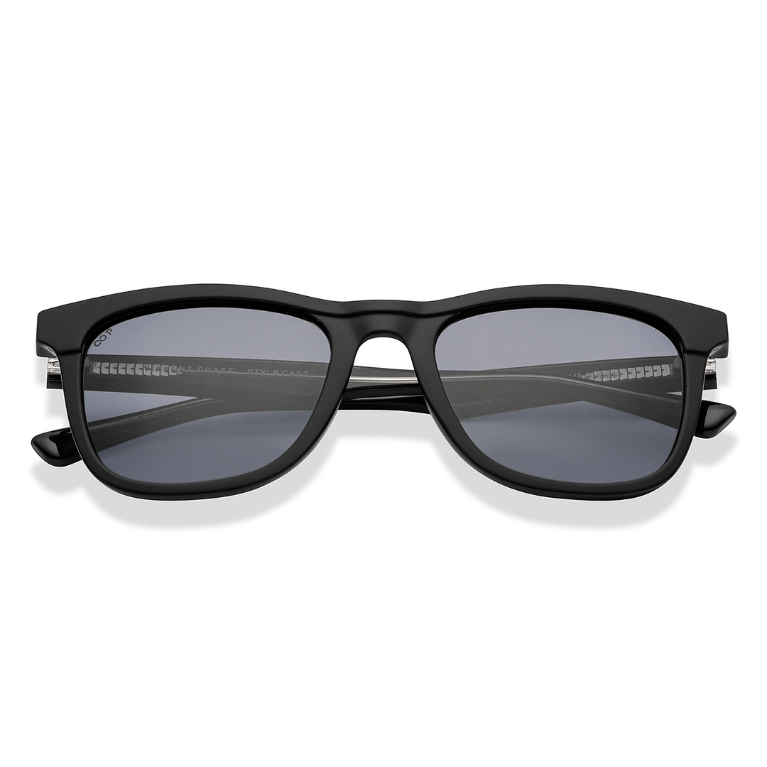 Vincent Chase Polarized Black Full Rim Square left side