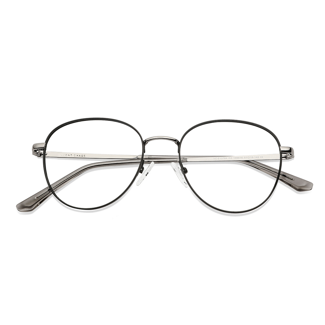 Vincent Chase Black Full Rim Round left side