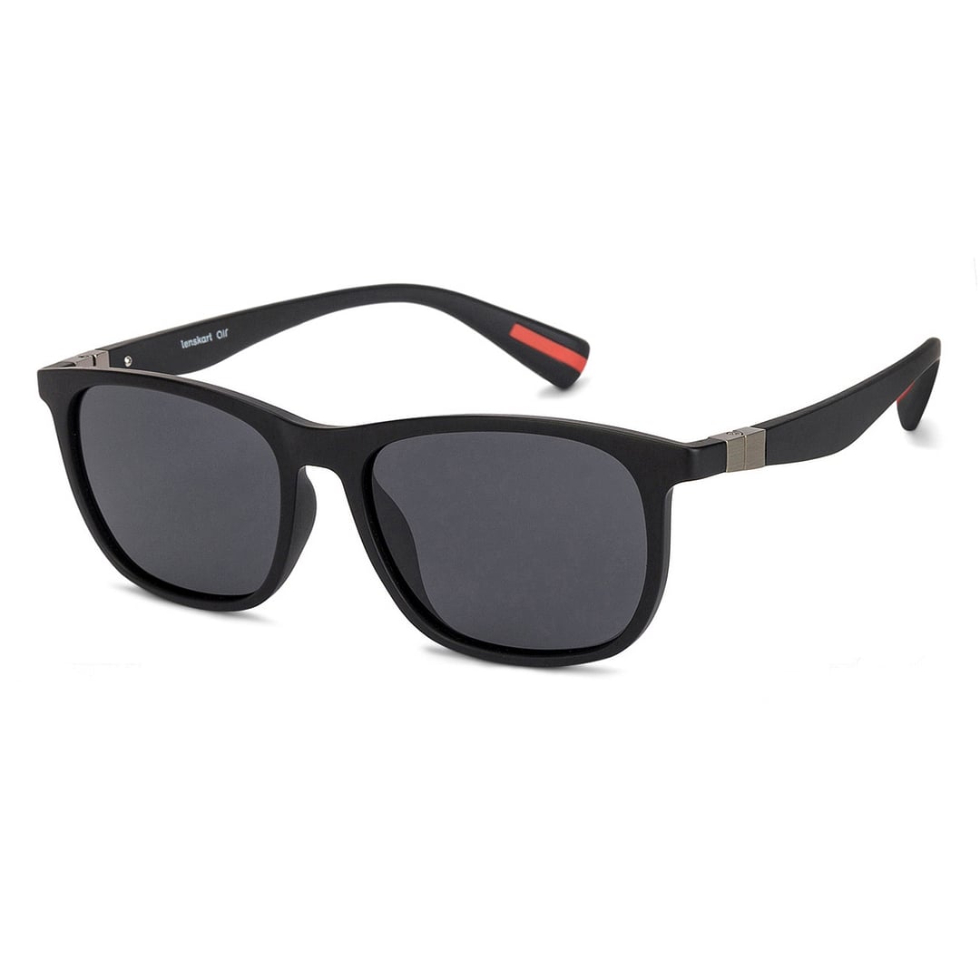 Vincent Chase Polarized Black Full Rim Rectangle left side