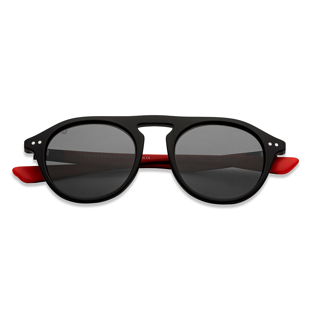 Vincent Chase Online Black Full Rim Round left side