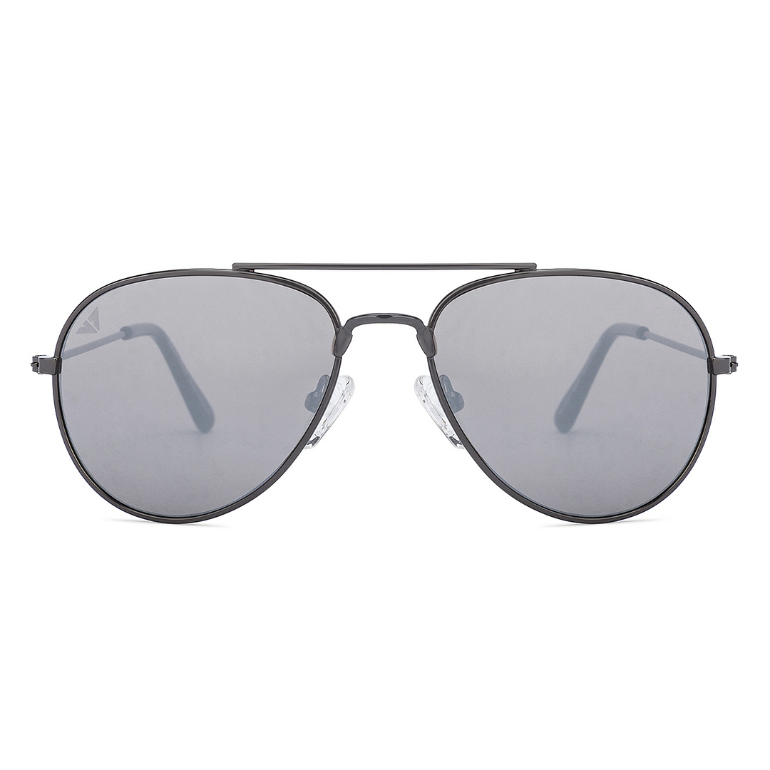 Hooper Mid Gunmetal Full Rim Aviator left side