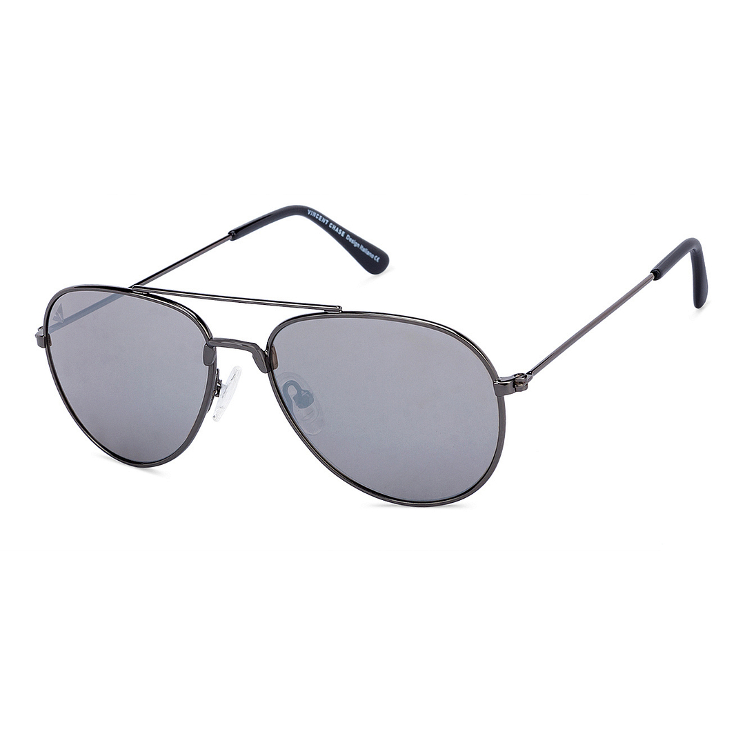 Hooper Mid Gunmetal Full Rim Aviator right side