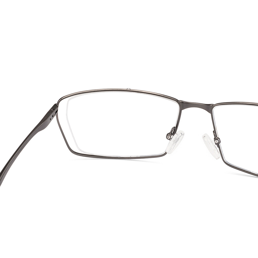 Vincent Chase Online Mid Gunmetal Half Rim Rectangle right side