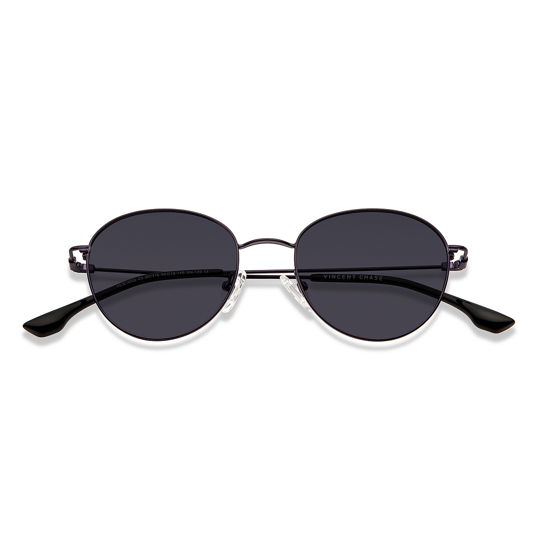 Vincent Chase Online Navy Blue Full Rim Round left side