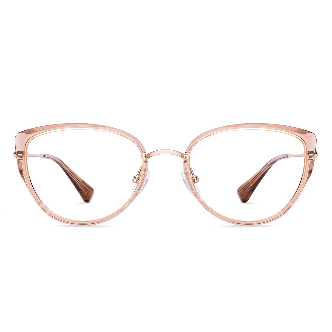 Peach Rose Gold Full Rim Cat Eye Vincent Chase VC Metal VC E18875