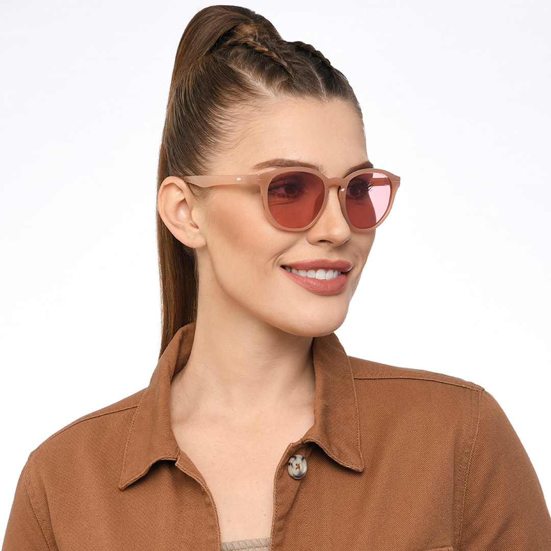 Vincent Chase Polarized Pink Full Rim Round left side