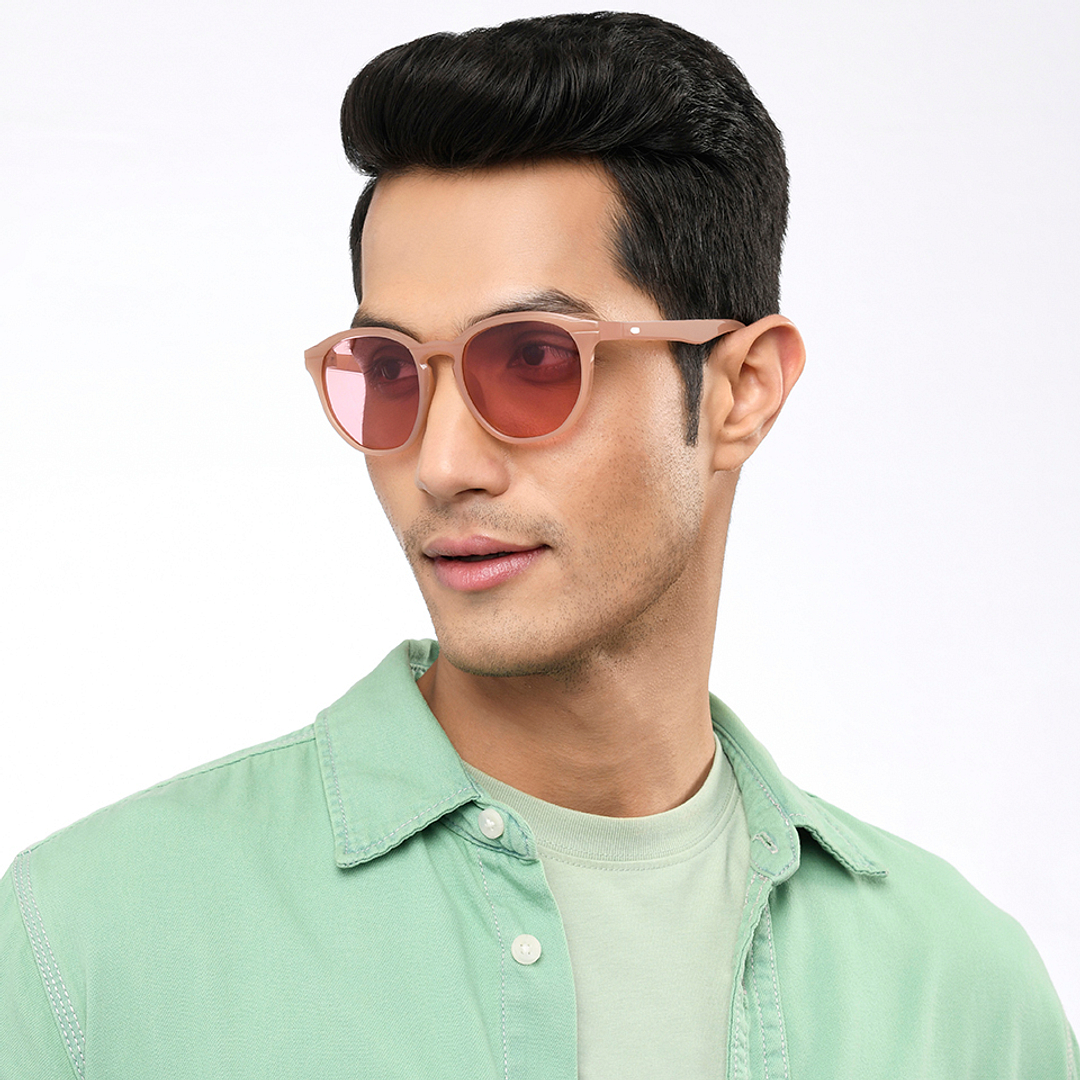 Vincent Chase Polarized Pink Full Rim Round left side