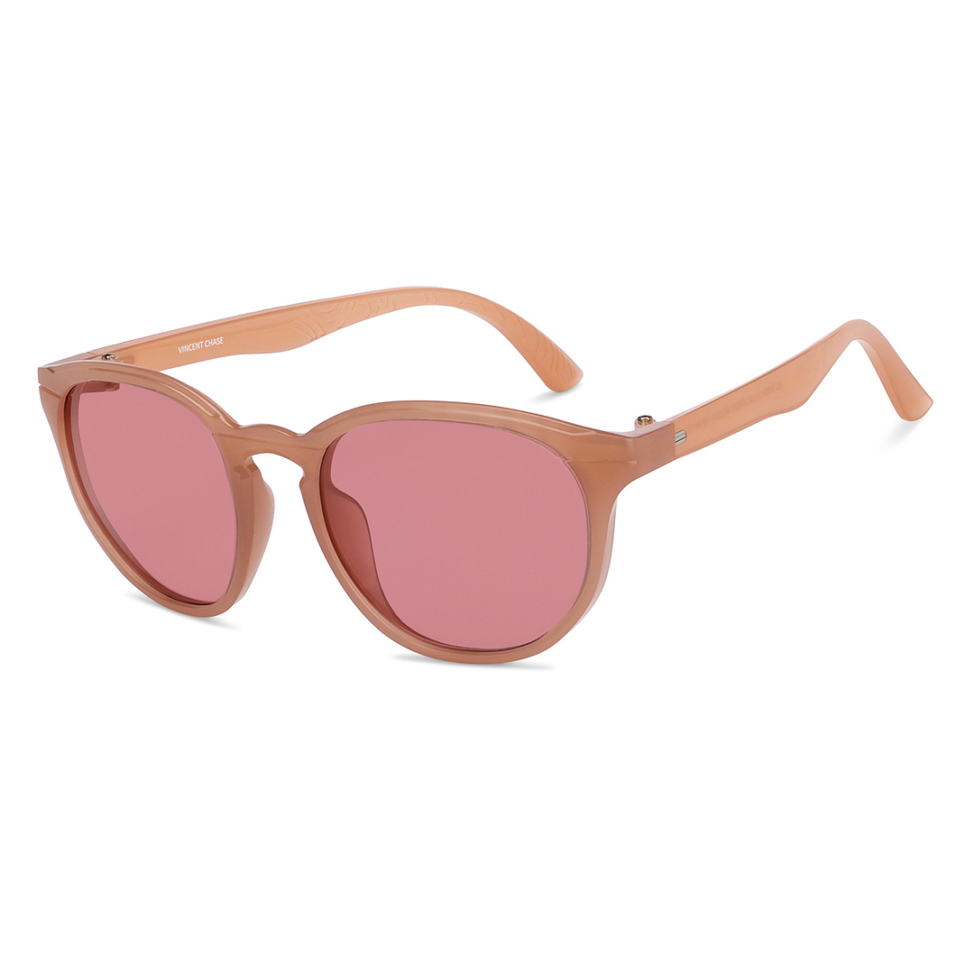 Vincent Chase Polarized Pink Full Rim Round right side