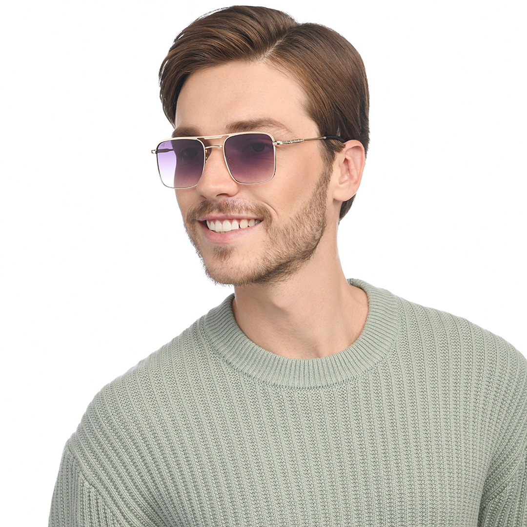 Vincent Chase Gold Full Rim Rectangle right side