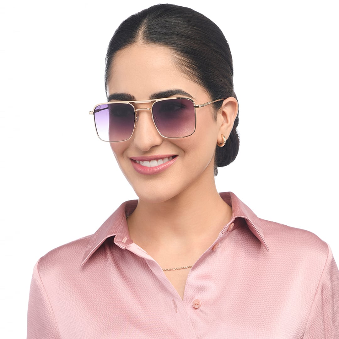 Vincent Chase Gold Full Rim Rectangle left side