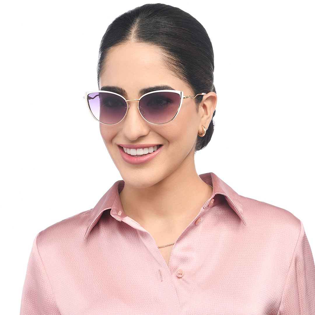 Vincent Chase Gold Full Rim Cat Eye right side