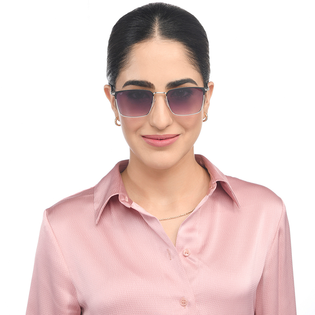 Vincent Chase Silver Full Rim Clubmaster right side