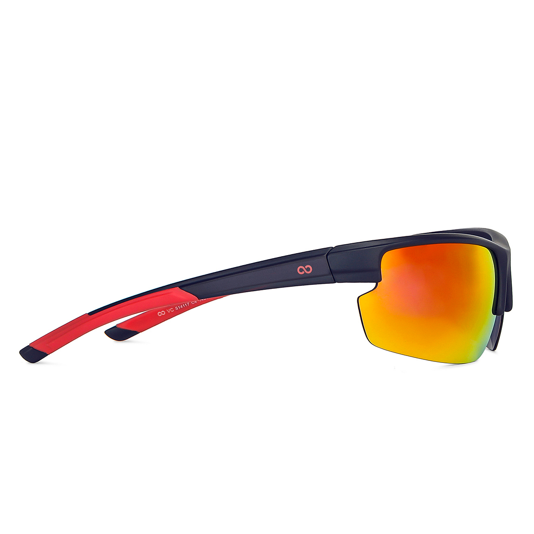 Vincent Chase Polarized Blue Half Rim Rectangle left side