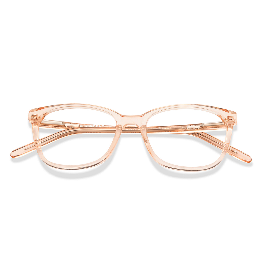 Vincent Chase Pink Transparent Full Rim Rectangle right side