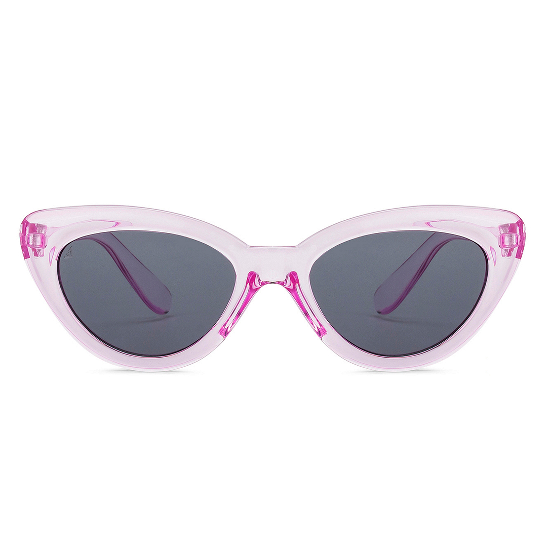 Hooper Pink Transparent Full Rim Cat Eye left side
