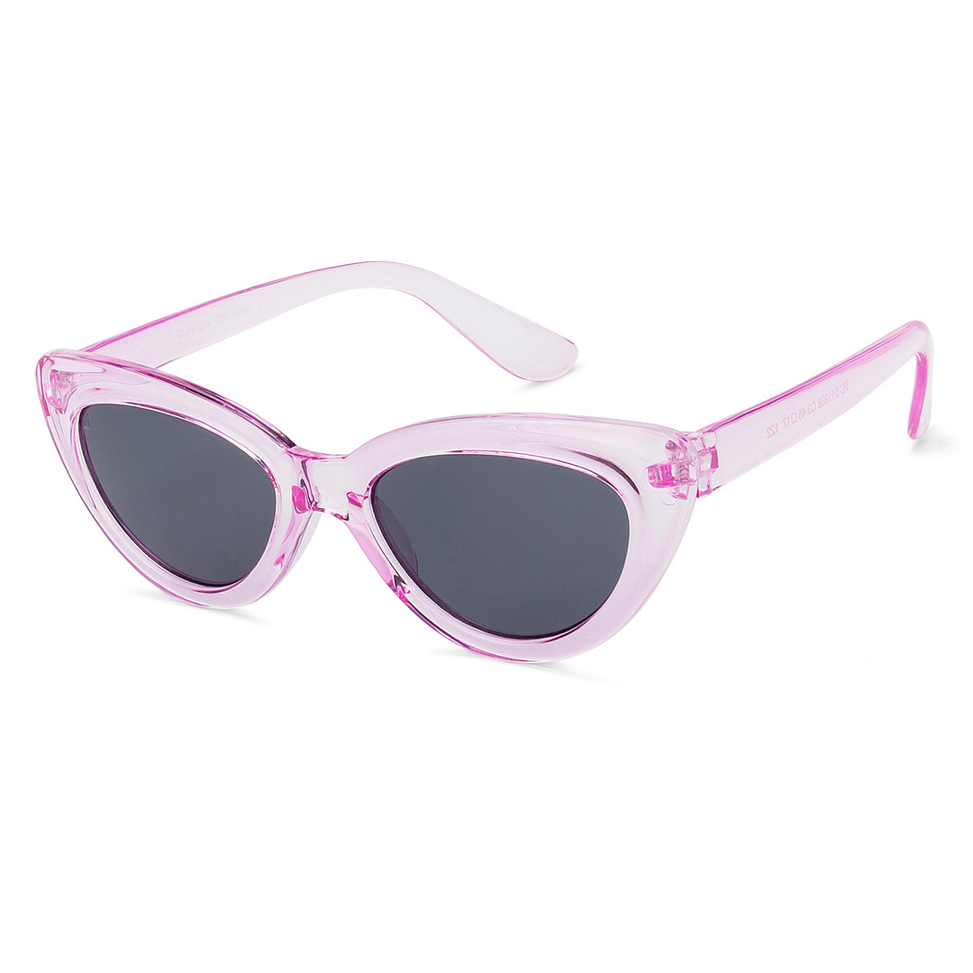Hooper Pink Transparent Full Rim Cat Eye right side