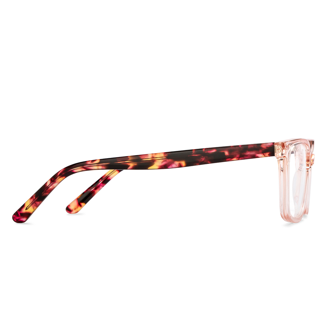 Vincent Chase Pink Transparent Full Rim Cat Eye left side