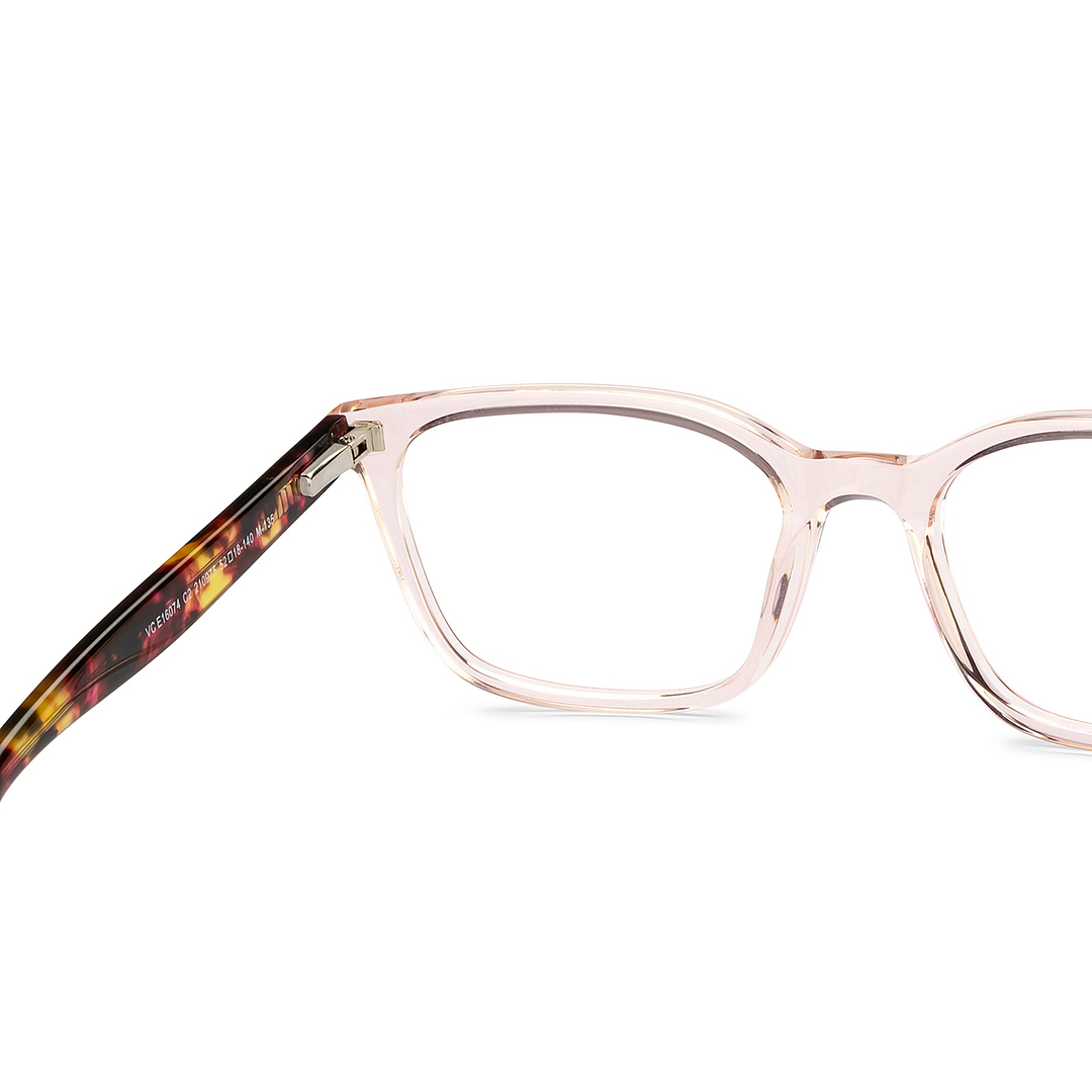 Vincent Chase Pink Transparent Full Rim Cat Eye right side