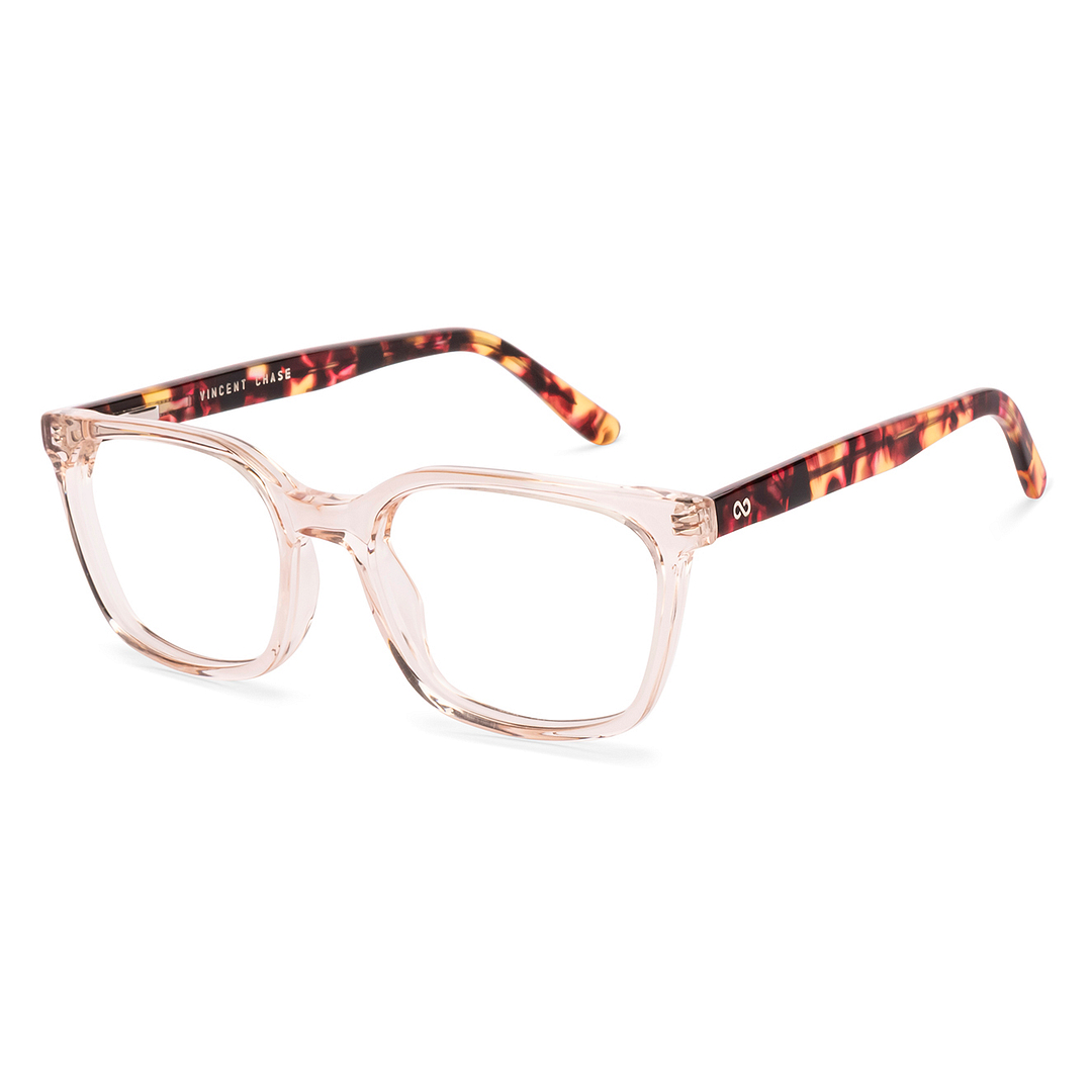Buy Pink Transparent Multicolor Full Rim Cat Eye Vincent Chase